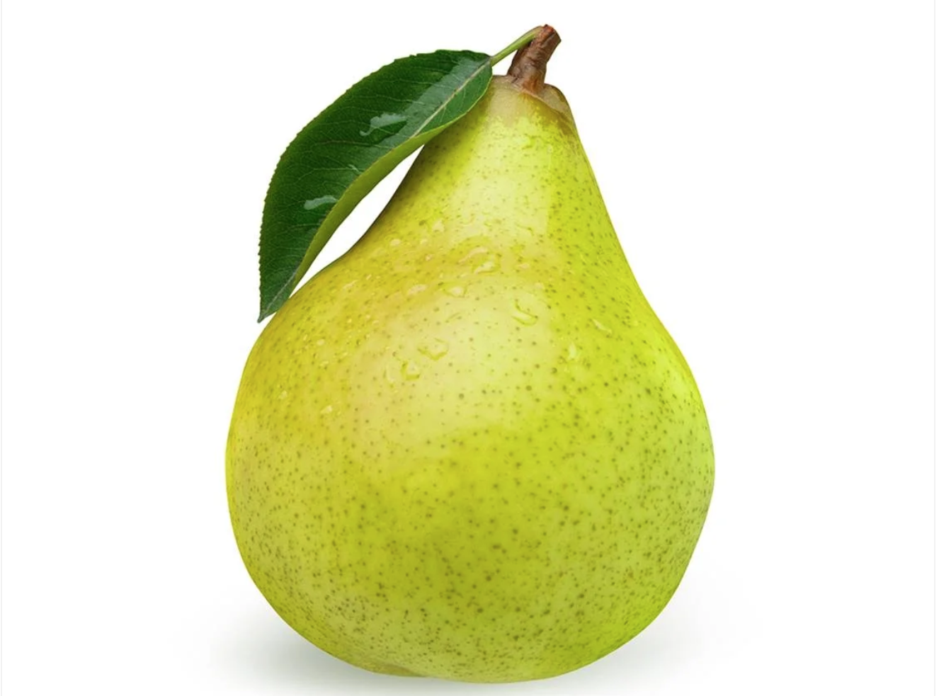 Verdura a la jardinera con jamón de York y 1 pera tamaño de puño.